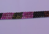 CTO626 15.5 inches 5mm round tourmaline gemstone beads wholesale