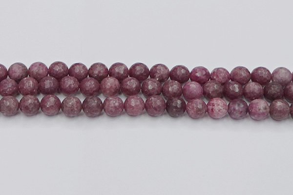 CTO659 15.5 inches 10mm faceted round Chinese tourmaline beads