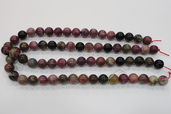 CTO66 15.5 inches 12mm round natural tourmaline gemstone beads