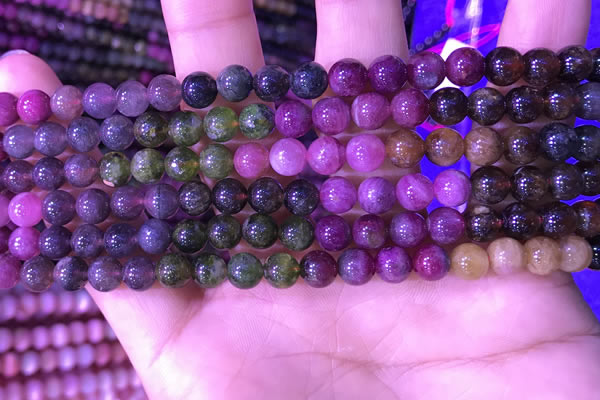 CTO667 15.5 inches 6mm round natural tourmaline gemstone beads