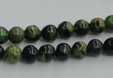 CTP03 15.5 inches 8mm round yellow green pine gemstone beads wholesale