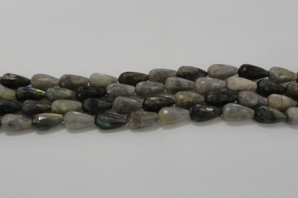 CTR120 15.5 inches 10*20mm faceted teardrop labradorite beads