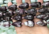CTR360 15.5 inches 15*25mm faceted teardrop tourmaline beads