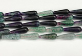 CTR430 15.5 inches 10*30mm teardrop agate beads wholesale