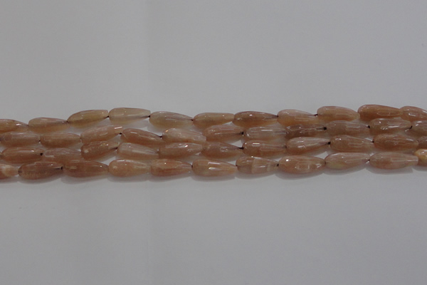 CTR73 15.5 inches 6*16mm faceted teardrop moonstone gemstone beads