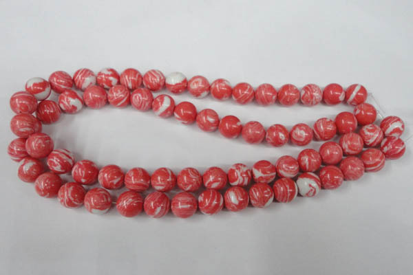 CTU1004 15.5 inches 12mm round synthetic turquoise beads wholesale