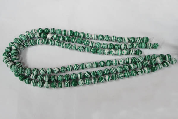 CTU1127 15.5 inches 8mm round synthetic turquoise beads wholesale