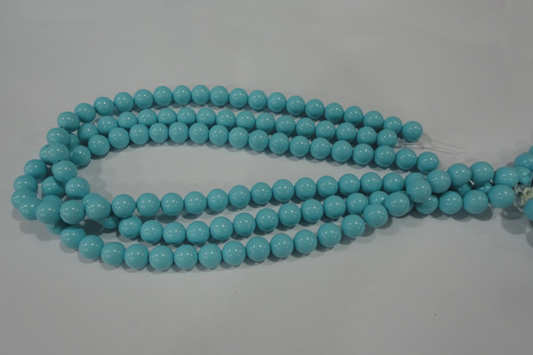 CTU1214 15.5 inches 12mm round synthetic turquoise beads