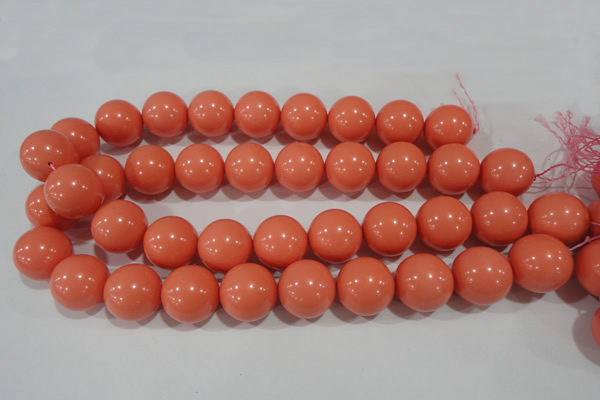 CTU1319 15.5 inches 20mm round synthetic turquoise beads