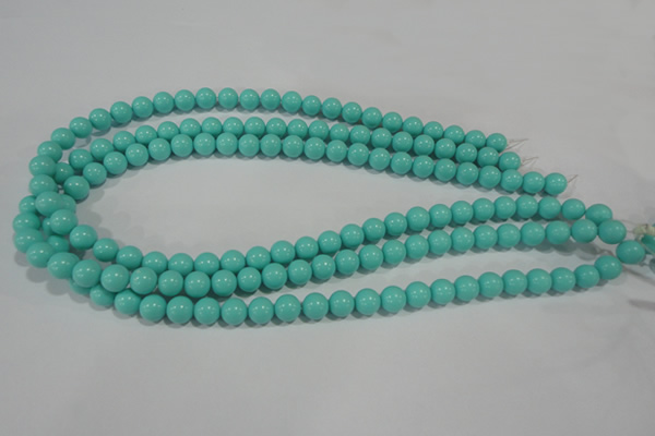 CTU1383 15.5 inches 8mm round synthetic turquoise beads