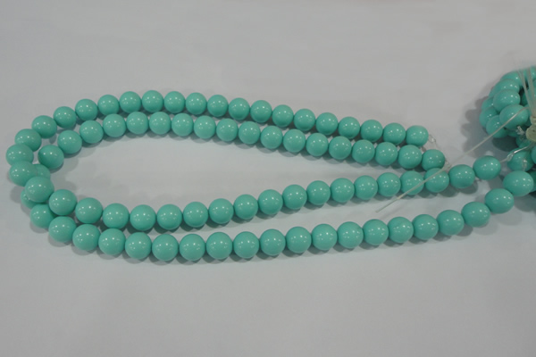 CTU1385 15.5 inches 12mm round synthetic turquoise beads