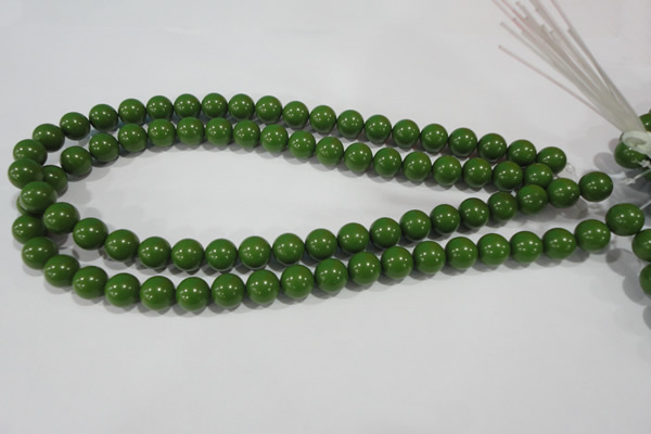 CTU1394 15.5 inches 10mm round synthetic turquoise beads