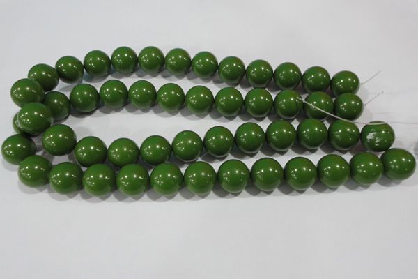 CTU1397 15.5 inches 16mm round synthetic turquoise beads