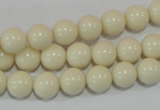 CTU1433 15.5 inches 8mm round synthetic turquoise beads