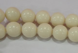 CTU1435 15.5 inches 12mm round synthetic turquoise beads