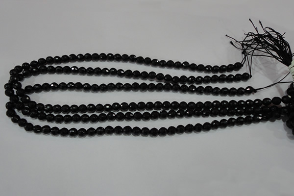 CTU1482 15.5 inches 6mm faceted round synthetic turquoise beads