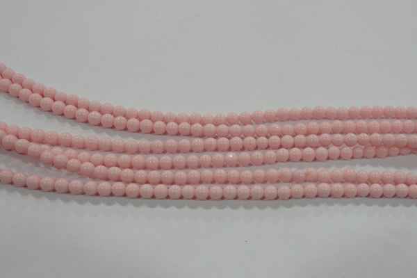 CTU1501 15.5 inches 4mm round synthetic turquoise beads