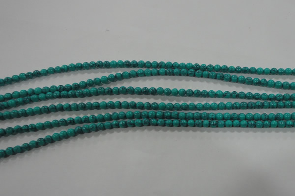 CTU1671 15.5 inches 4mm round synthetic turquoise beads
