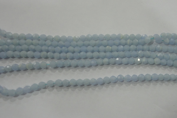 CTU1741 15.5 inches 4mm faceted round synthetic turquoise beads