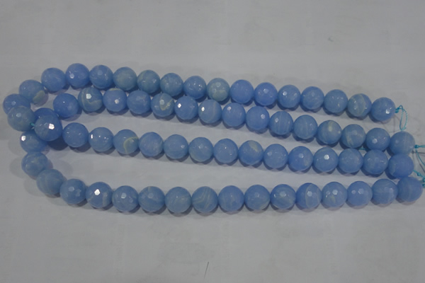CTU1744 15.5 inches 10mm faceted round synthetic turquoise beads