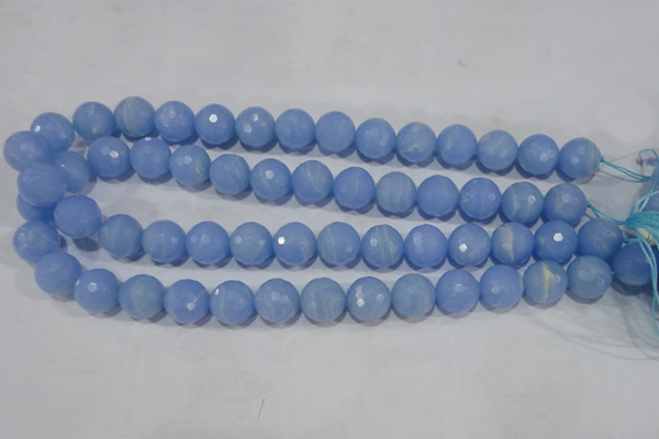 CTU1746 15.5 inches 14mm faceted round synthetic turquoise beads