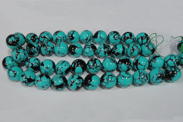 CTU1808 15.5 inches 18mm round synthetic turquoise beads