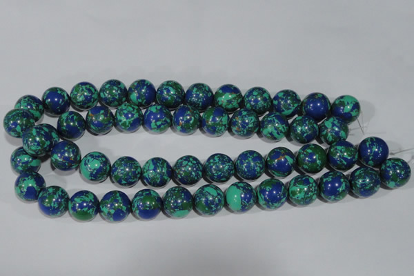 CTU1818 15.5 inches 18mm round synthetic turquoise beads