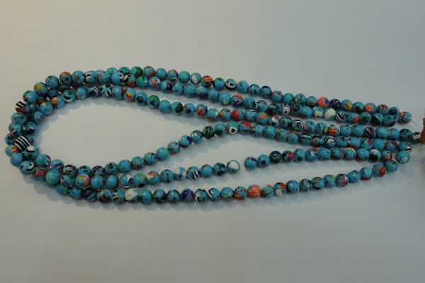 CTU2001 15.5 inches 6mm round synthetic turquoise beads