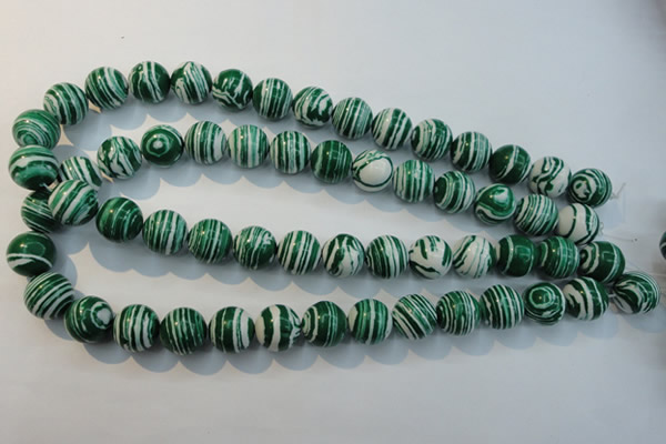 CTU2045 15.5 inches 14mm round synthetic turquoise beads