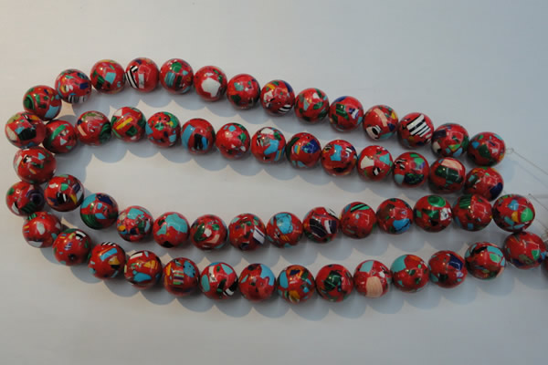 CTU2185 15.5 inches 14mm round synthetic turquoise beads