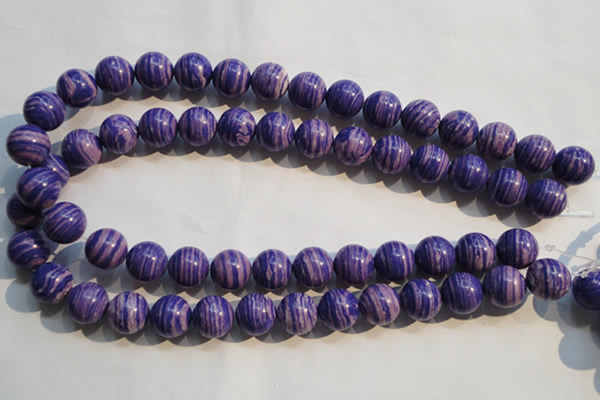 CTU2265 15.5 inches 14mm round synthetic turquoise beads