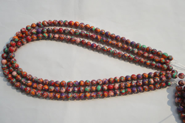 CTU2341 15.5 inches 6mm round synthetic turquoise beads