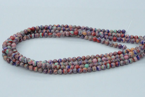 CTU239 16 inches 6mm round imitation turquoise beads wholesale