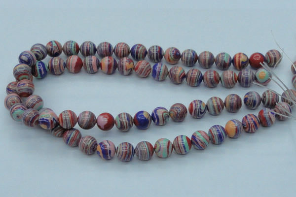 CTU242 16 inches 12mm round imitation turquoise beads wholesale