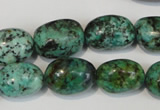 CTU2473 15.5 inches 13*18mm nuggets African turquoise beads wholesale