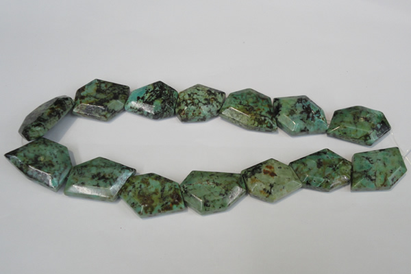 CTU2484 15.5 inches 20*28mm - 24*32mm freeform African turquoise beads
