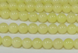 CTU2515 15.5 inches 4mm round synthetic turquoise beads