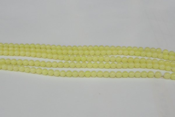 CTU2515 15.5 inches 4mm round synthetic turquoise beads