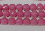 CTU2557 15.5 inches 8mm faceted round synthetic turquoise beads