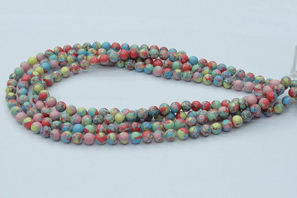 CTU259 16 inches 8mm round imitation turquoise beads wholesale
