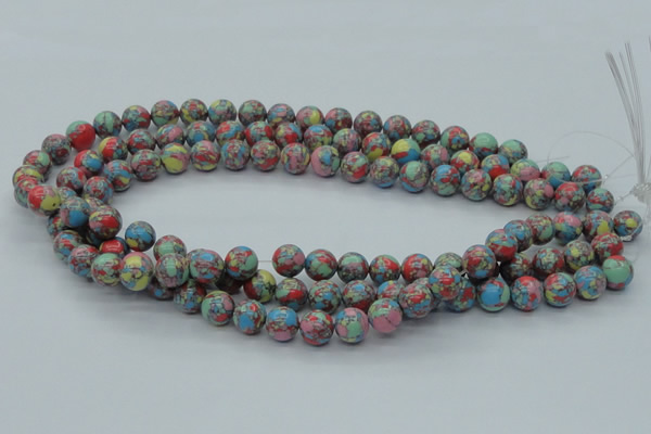 CTU260 16 inches 10mm round imitation turquoise beads wholesale