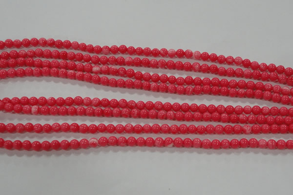 CTU2610 15.5 inches 4mm round synthetic turquoise beads
