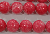 CTU2615 15.5 inches 14mm round synthetic turquoise beads