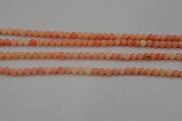 CTU2631 15.5 inches 4mm round synthetic turquoise beads