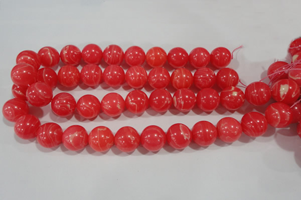 CTU2736 15.5 inches 16mm round synthetic turquoise beads