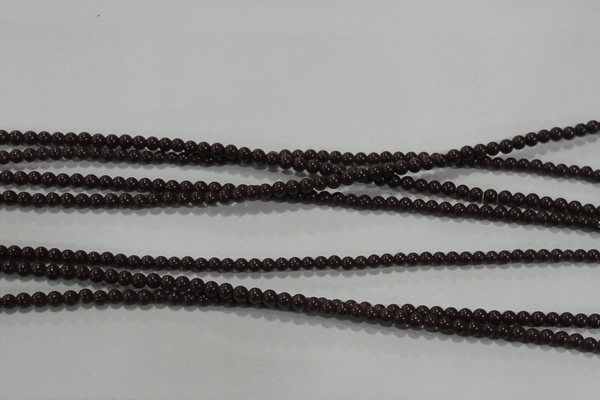 CTU2818 15.5 inches 2mm round synthetic turquoise beads