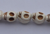 CTU39 15.5 inches 9*11*12mm skull shape blue turquoise beads Wholesale