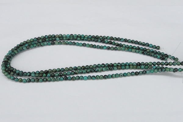 CTU425 15.5 inches 4mm round African turquoise beads wholesale