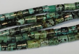 CTU485 15.5 inches 5*5mm - 5*8mm tube African turquoise beads wholesale