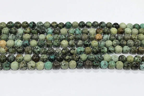 CTU511 15.5 inches 6mm round African turquoise beads wholesale